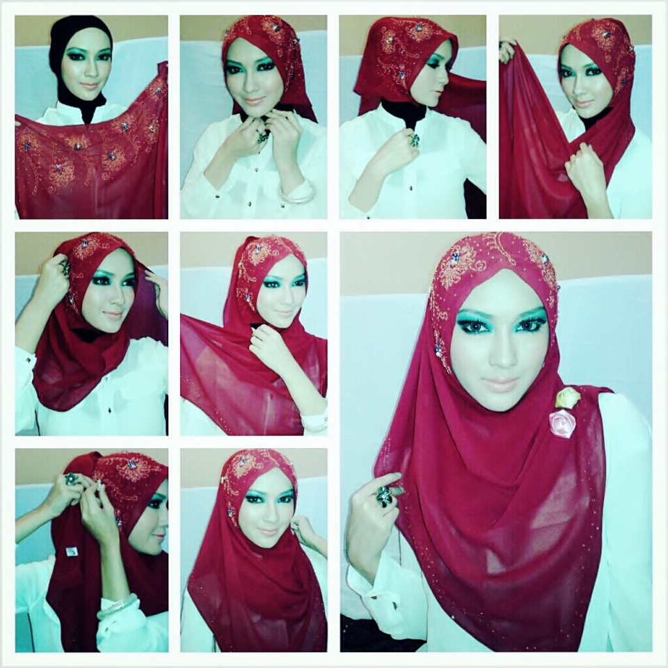 88 Koleksi Hijab Tutorial Segi Empat Ala Rania Paling Update