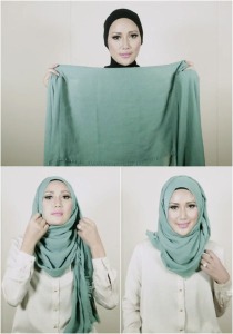Hijab Tutorial - Simple hijab without pin