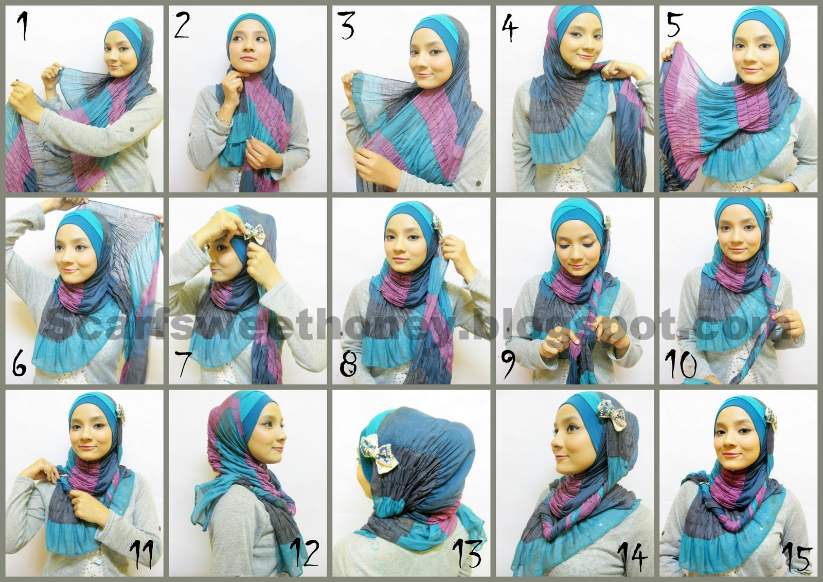 Tutorial Hijab Pashmina Untuk Wajah Oval Tutorial Hijab Paling
